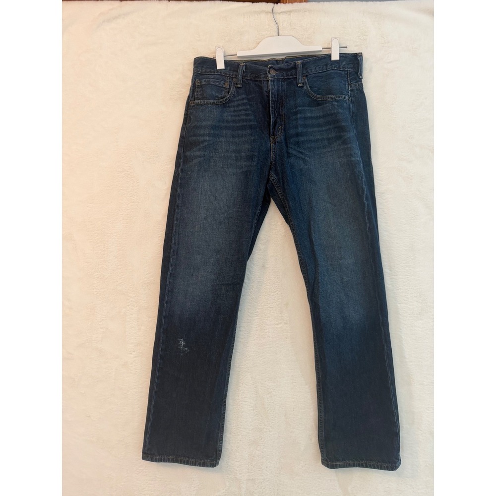 Levis 569 Loose Straight Leg Jeans Mens 32x34 Dark Wash Blue Denim Relaxed Fit